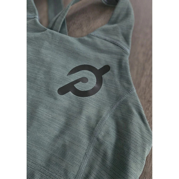 Peloton Cycling Women's Sports Bra Green Small Racerback Outdoor Voices - Picture 2 of 6
